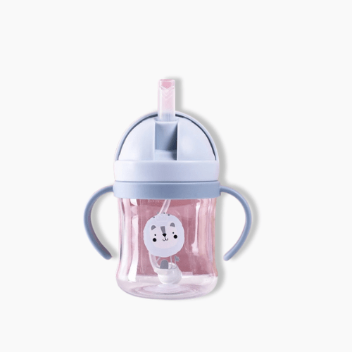 Gourde bébé animal Bleu / 250ml / Chat