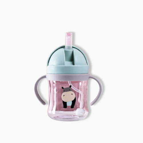 Gourde bébé animal Vert / 250ml / Hippopotame