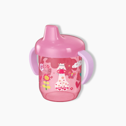 Gourde bébé anti-fuite Rose / 150ml / Girafe