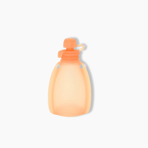 Gourde compote en silicone Orange