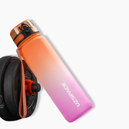 Gourde de sport design Orange / Rose / 1000ml