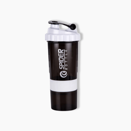 Gourde de sport shaker Blanc / Noir / 550ml