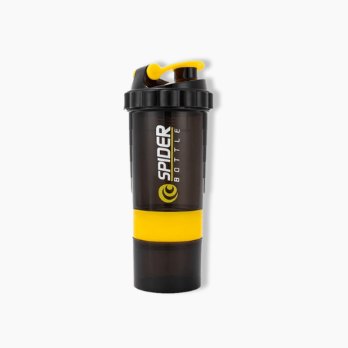 Gourde de sport shaker Jaune / Noir / 550ml