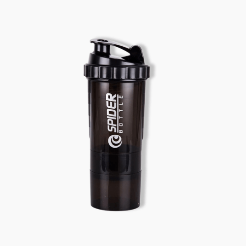 Gourde de sport shaker Noir / 550ml