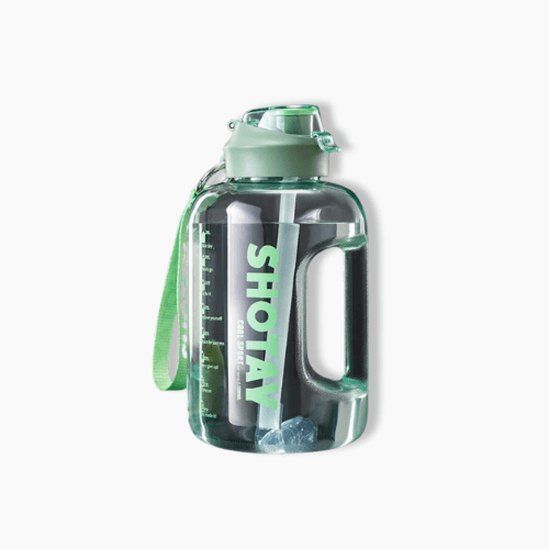 Gourde de sport transparente Vert / 1500ml