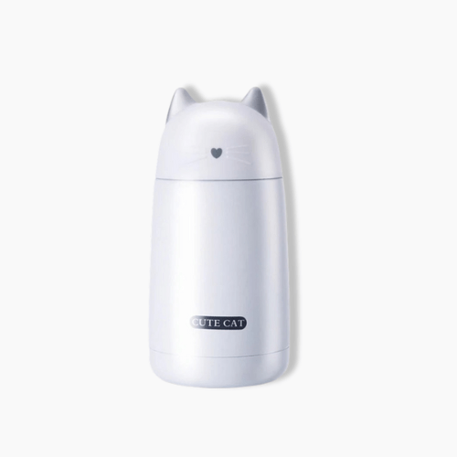 Gourde enfant chat Blanc / 350ml