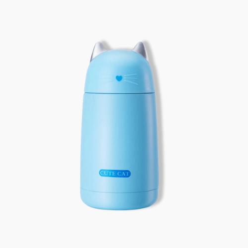 Gourde enfant chat Bleu / 350ml