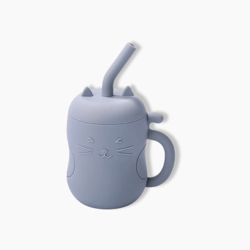 Gourde enfant en silicone  Gris / 150ml