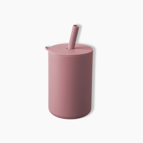 Gourde enfant en silicone Rose / 150ml