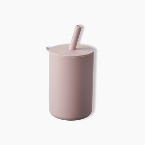 Gourde enfant en silicone Rose clair / 150ml