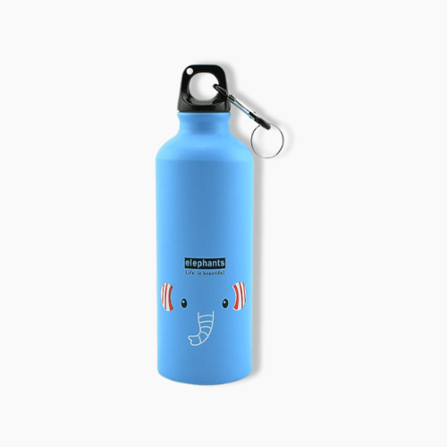 Gourde enfant isotherme Bleu / 500ml / Eléphant