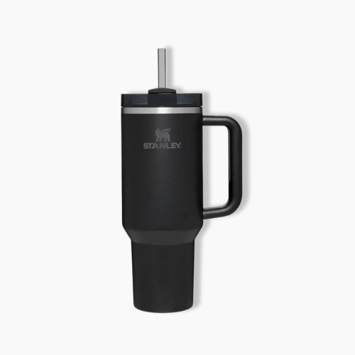  Gourde isotherme avec paille Noir / 1200ml