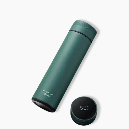 Gourde isotherme thermos LED Vert foncé / 480ML