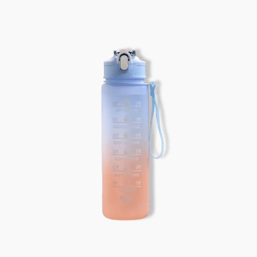 gourde plastique bio Bleu / Orange / 900ml