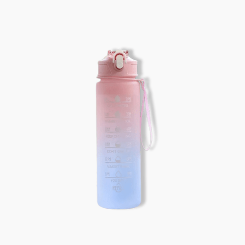 gourde plastique bio Rose / Bleu / 900ml