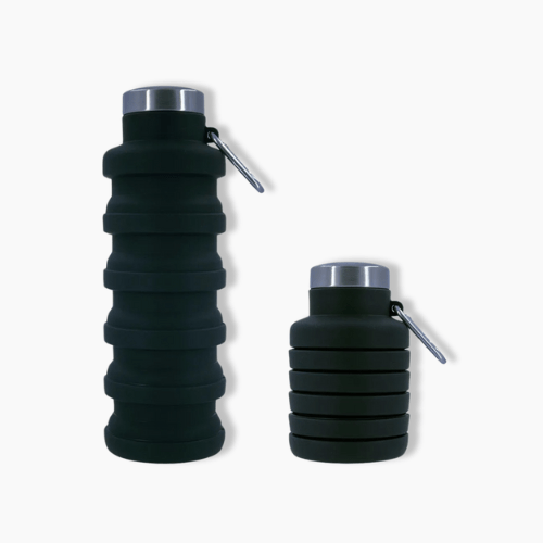 Gourde souple en silicone Noir / 450ml