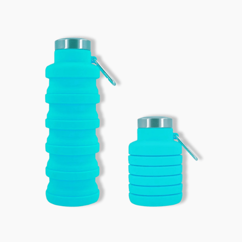 Gourde souple en silicone Turquoise / 450ml