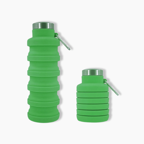 Gourde souple en silicone Vert / 450ml