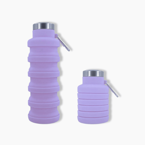 Gourde souple en silicone Violet / 450ml