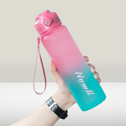 Gourde sport 1L Rose / Turquoise / 1000ml