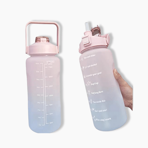 Gourde sport 2L Rose / Bleu / 2000ml